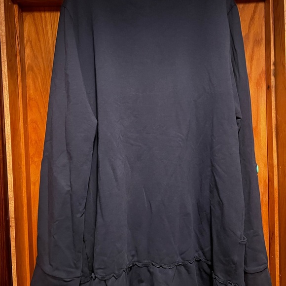 Matilda Jane Jacket Women Sz XL Blue Navy A Million Little Things Ruffle Trim - Picture 3 of 4